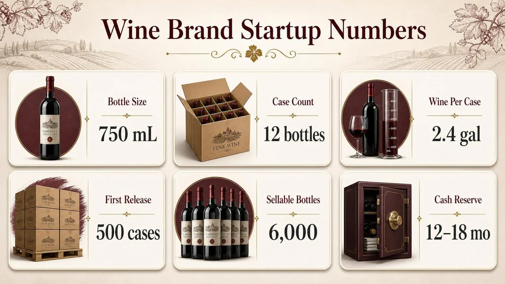 How To Start Your Own Wine Brand? 1 Wine Brand Startup Numbers — key facts at a glance