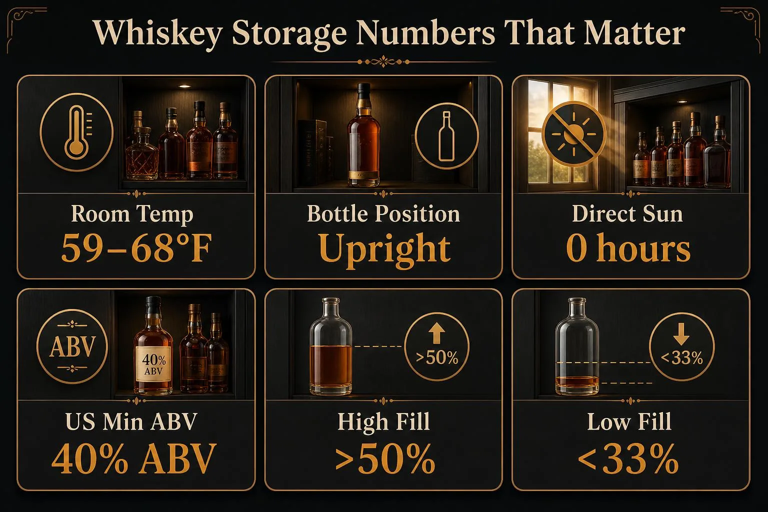 Whiskey Storage Numbers That Matter — key facts at a glance