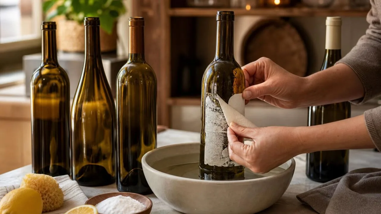 How To Take Labels Off Wine Bottles