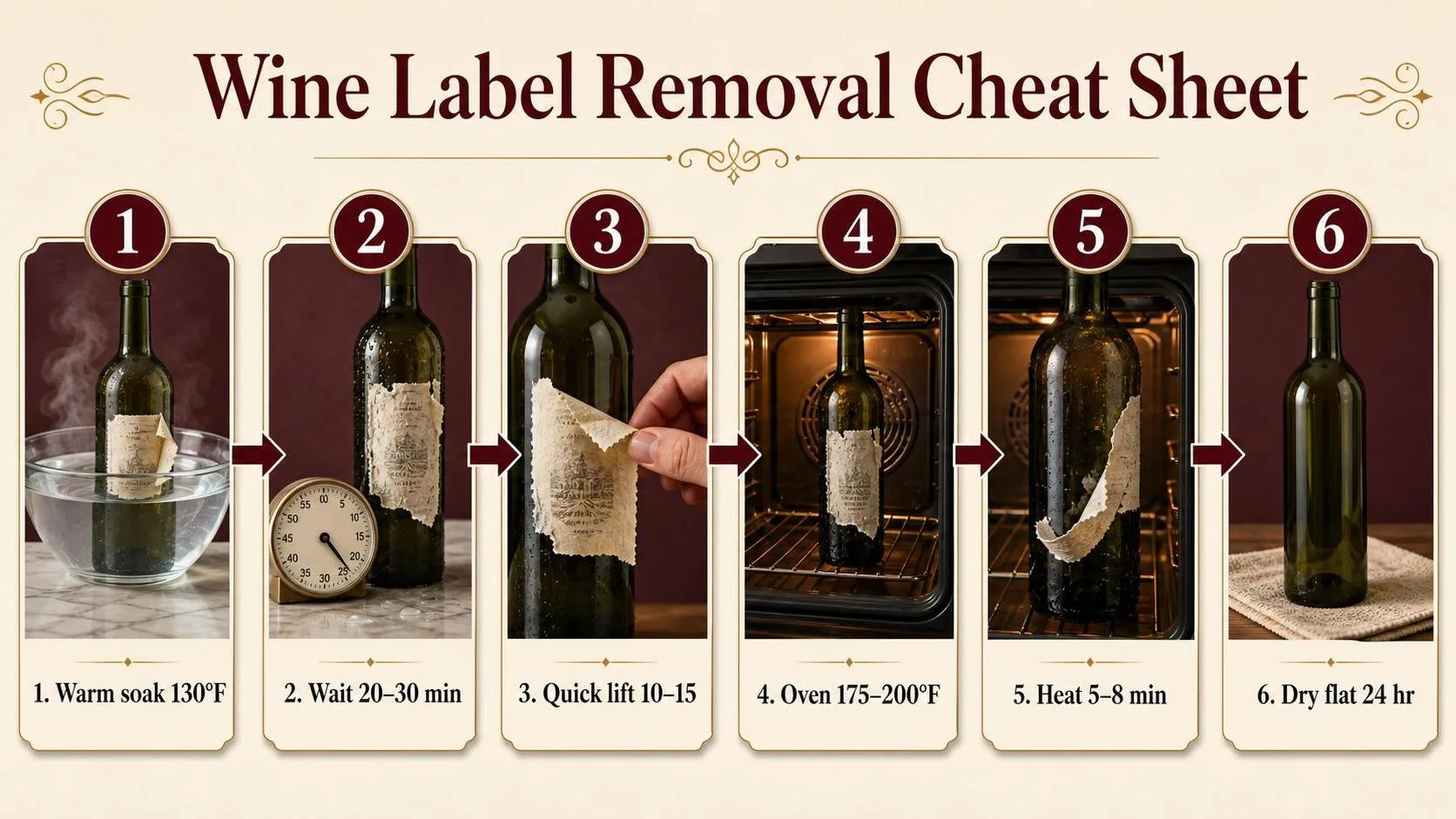 How To Take Labels Off Wine Bottles? 1 Wine Label Removal Cheat Sheet — key facts at a glance