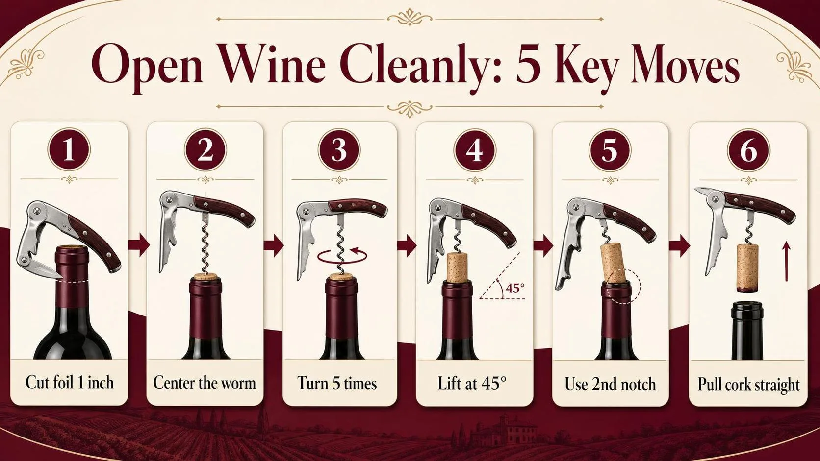 How To Use A Wine Bottle Opener? 1 Open Wine Cleanly: 5 Key Moves — key facts at a glance