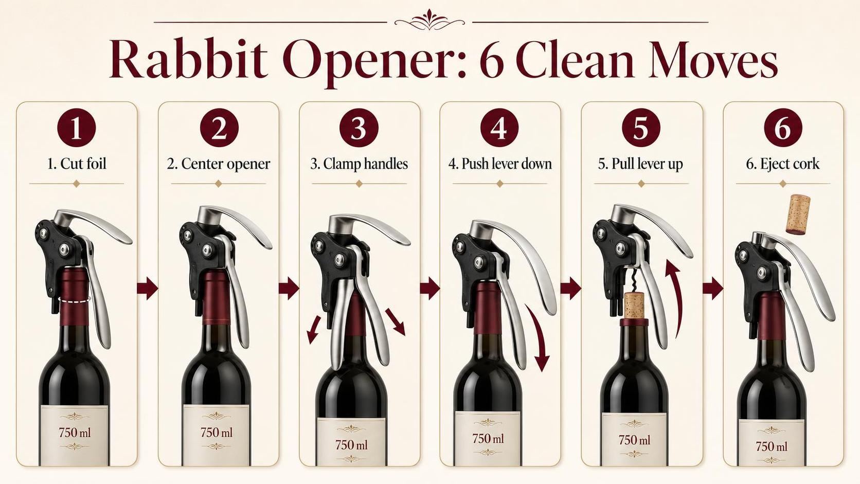 How To Use Rabbit Wine Opener? 1 Rabbit Opener: 6 Clean Moves — key facts at a glance