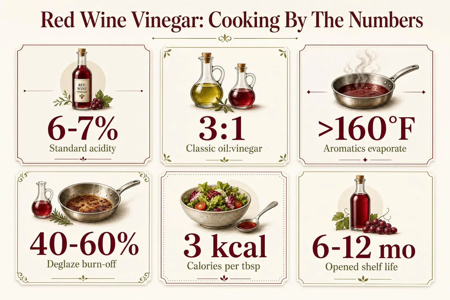 Red Wine Vinegar: Cooking By The Numbers — key facts at a glance