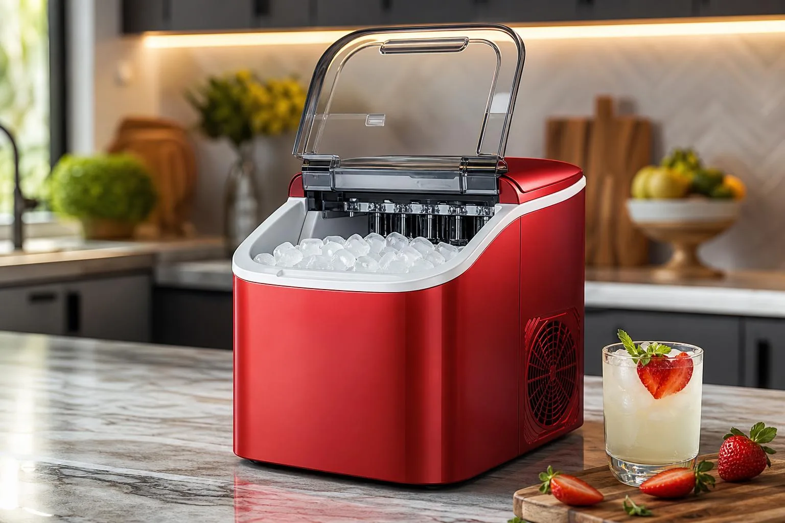 Igloo ICEB26RR Ice Maker Review 2026 2 Close-up of the Igloo ICEB26RR build quality, materials and finish during our review
