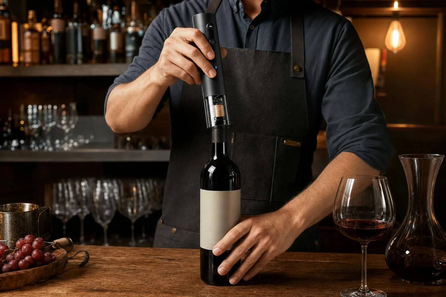 The IPOW WS01 shown in everyday use at home, as tested by FlightWineBar