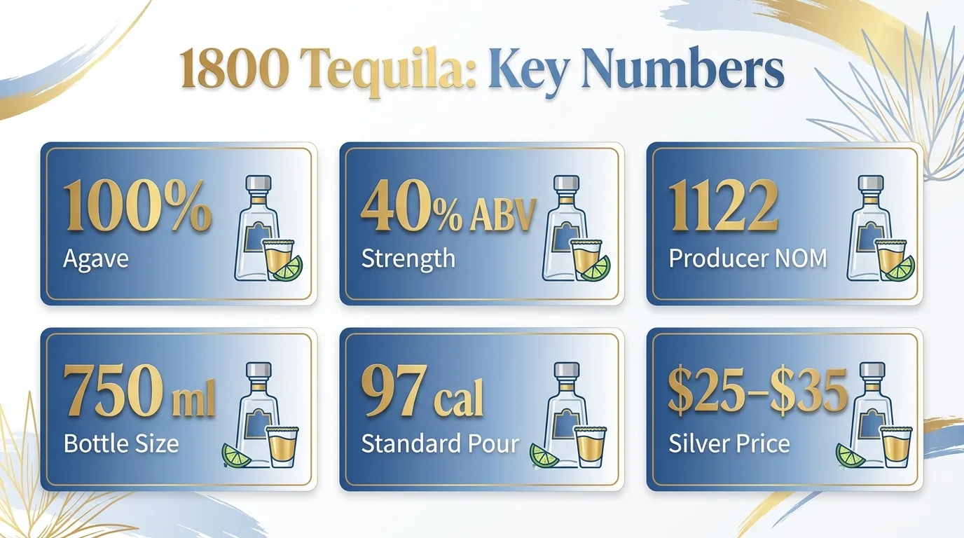 1800 Tequila: Key Numbers — key facts at a glance