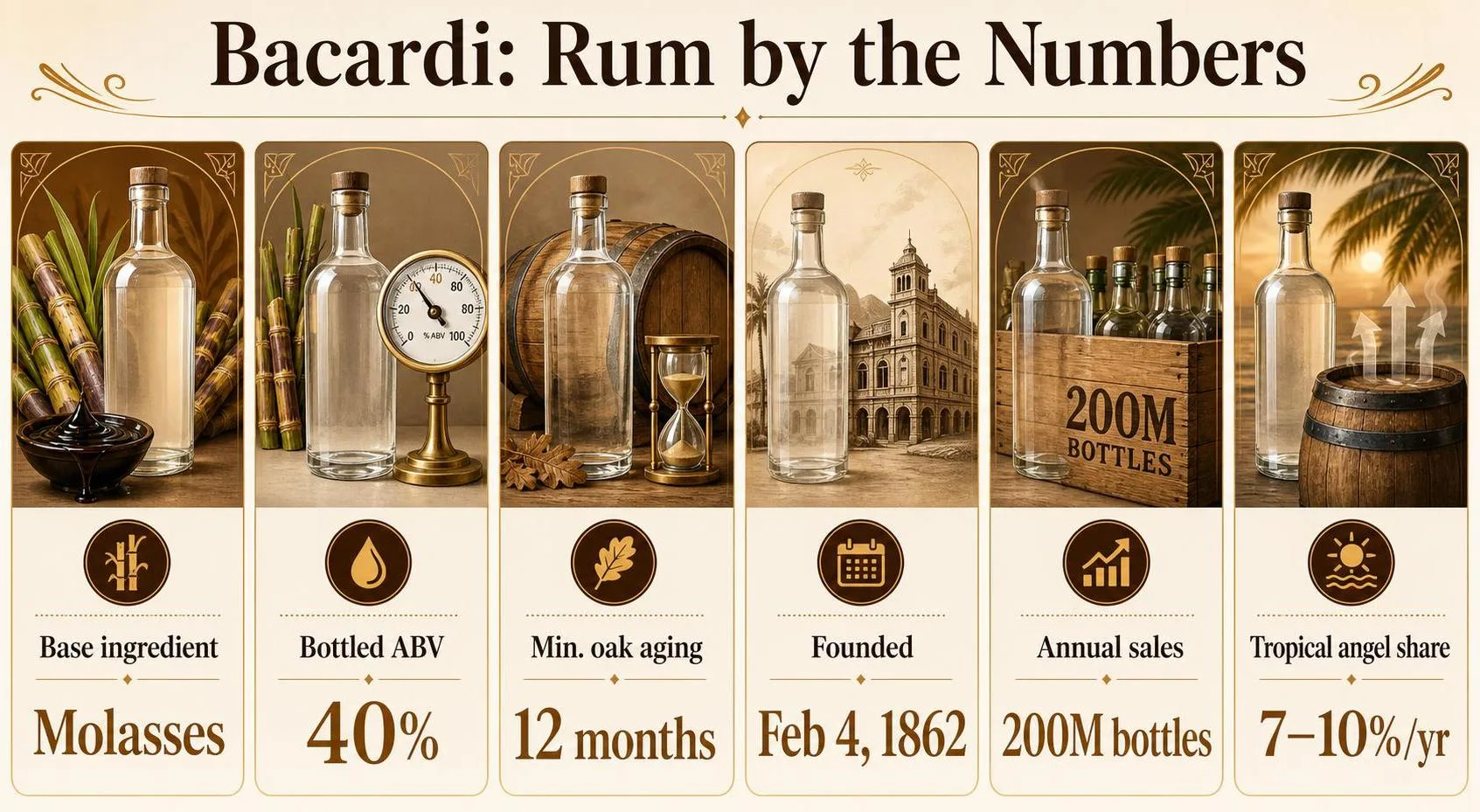Is Bacardi A Rum Or Vodka? 1 Bacardi: Rum by the Numbers — key facts at a glance