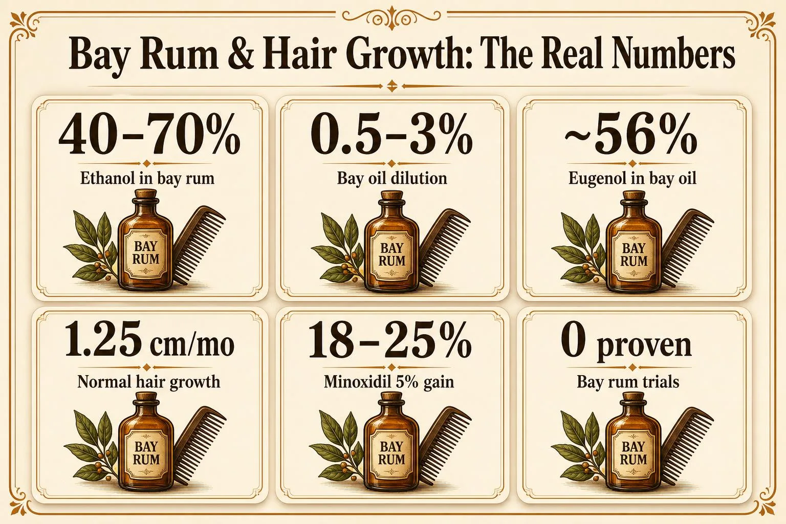 Bay Rum & Hair Growth: The Real Numbers — key facts at a glance