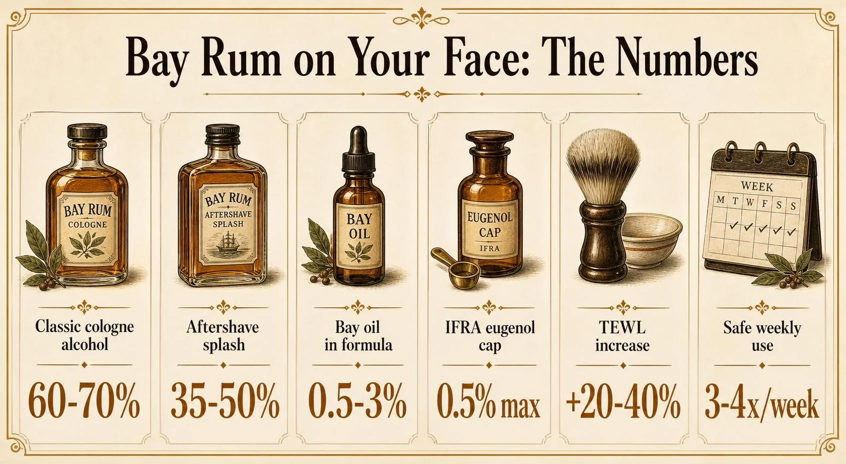 Bay Rum on Your Face: The Numbers — key facts at a glance