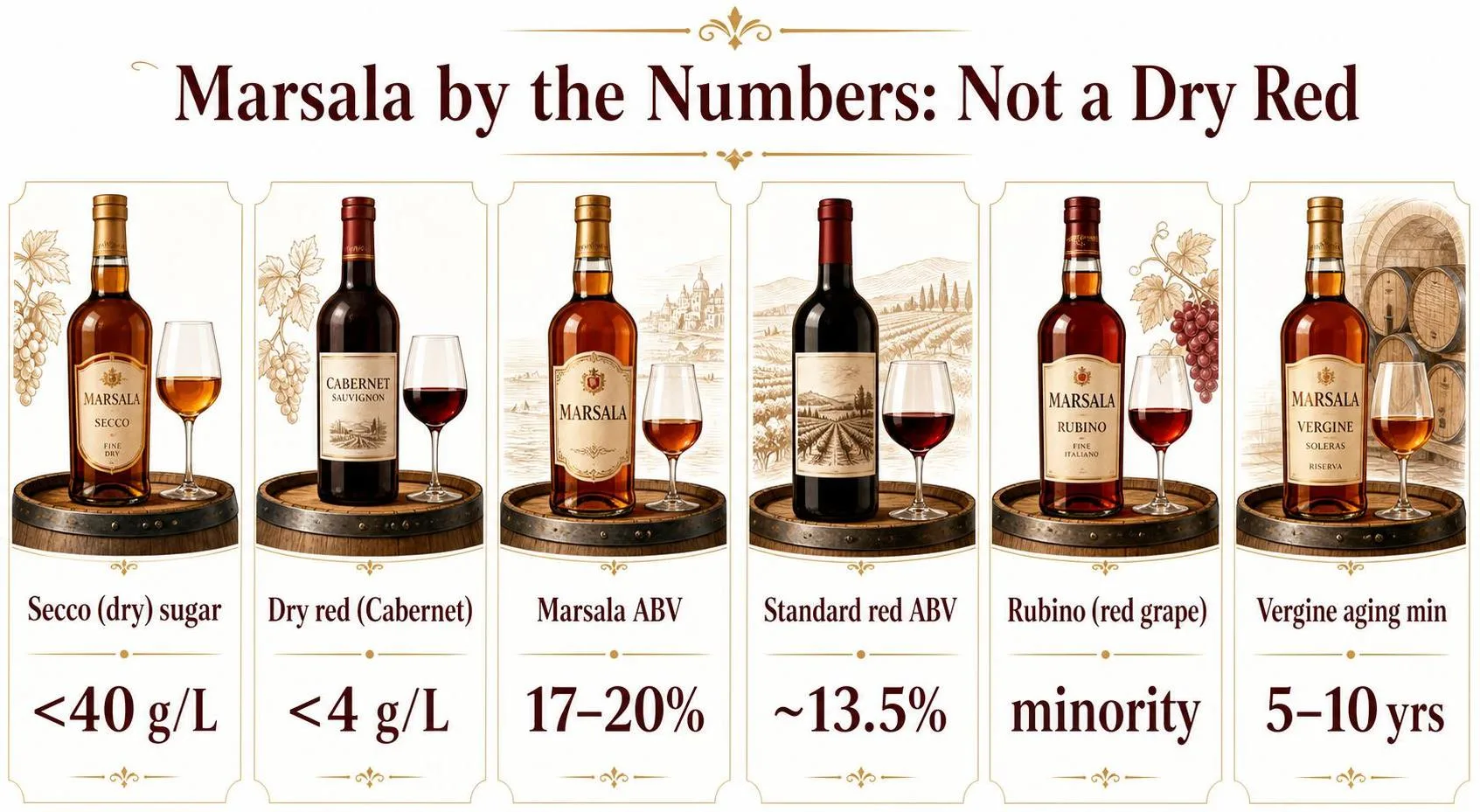 Is Marsala A Dry Red Wine? 1 Marsala by the Numbers: Not a Dry Red — key facts at a glance