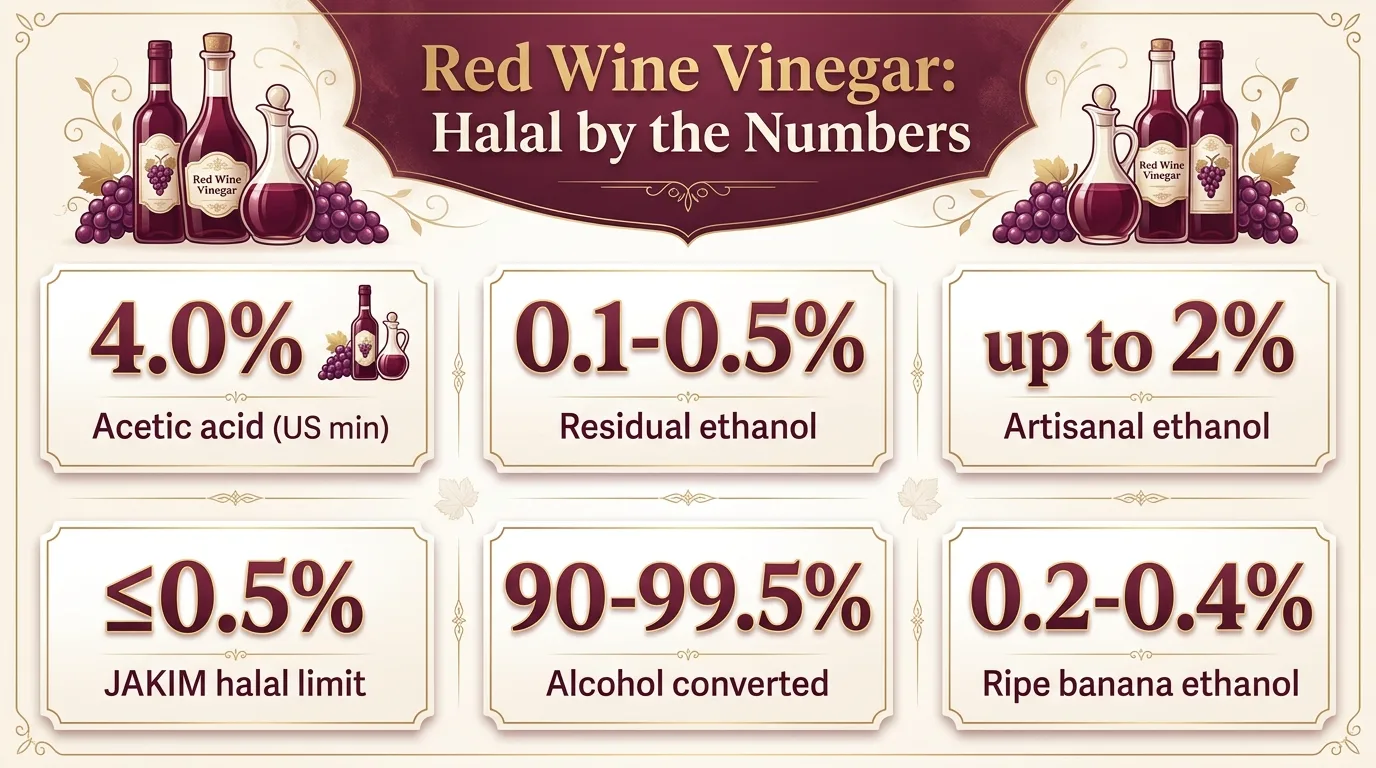 Is Red Wine Vinegar Halal Or Haram? 1 Red Wine Vinegar: Halal by the Numbers — key facts at a glance