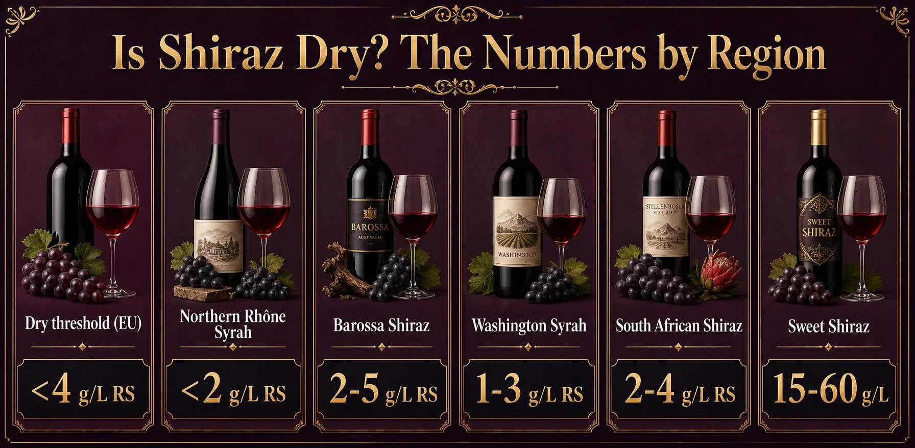 Is Shiraz Dry? The Numbers by Region — key facts at a glance