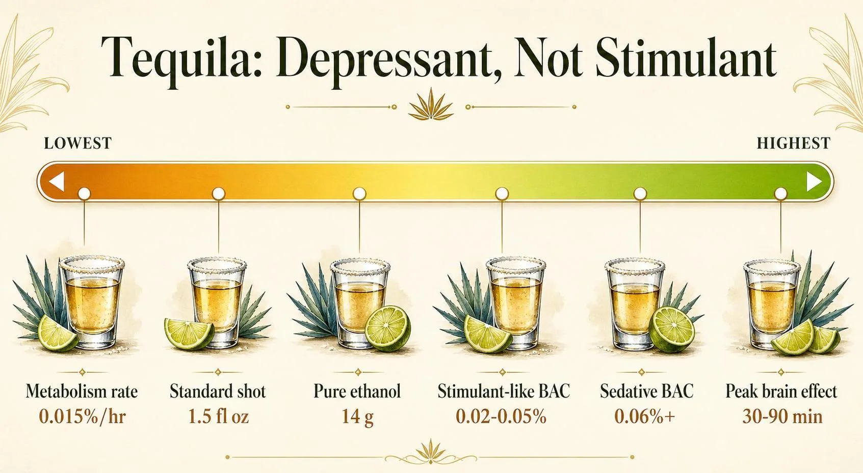 Tequila: Depressant, Not Stimulant — key facts at a glance