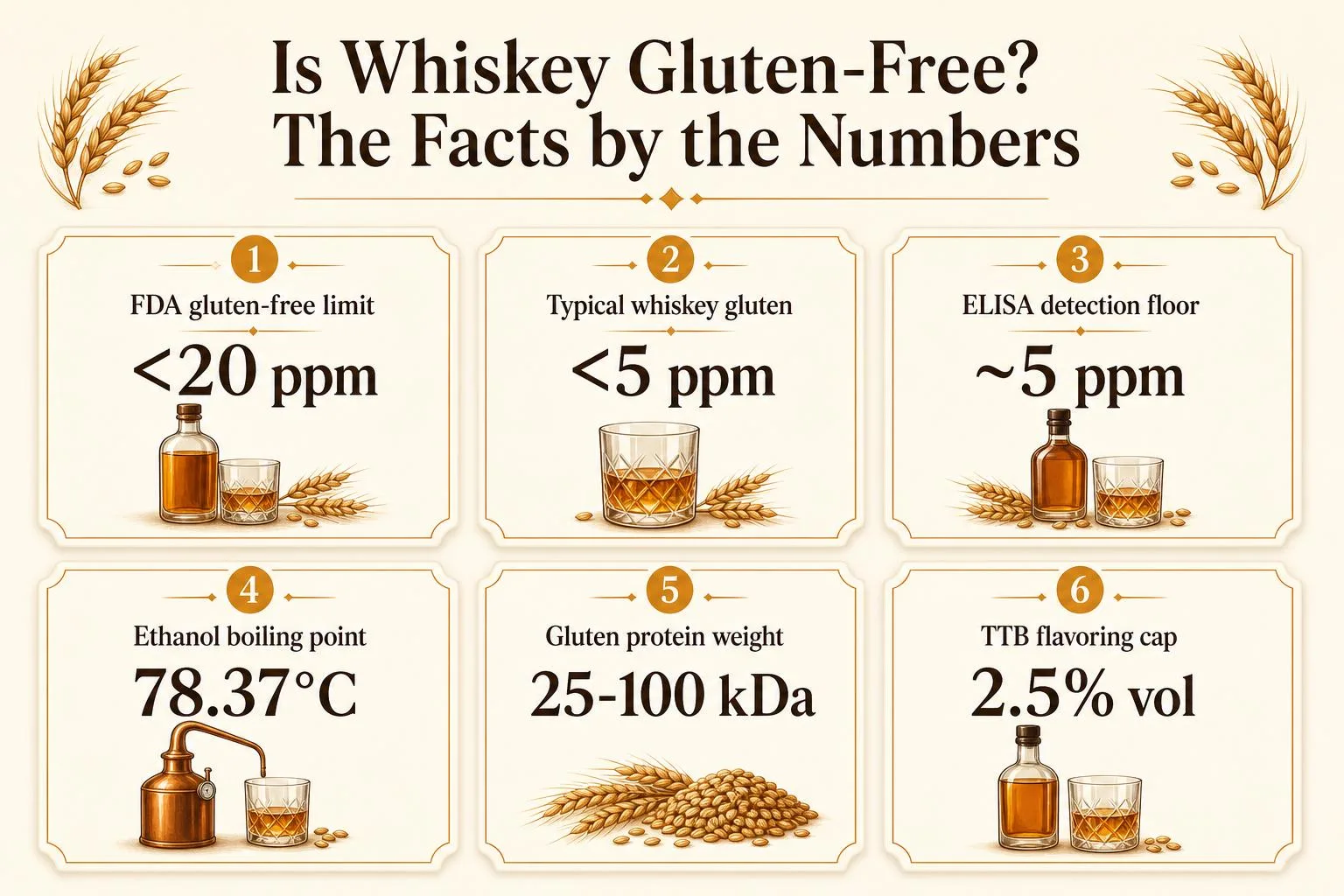 Is Whiskey Gluten Free? Answer By Expert 1 Is Whiskey Gluten-Free? The Facts by the Numbers — key facts at a glance