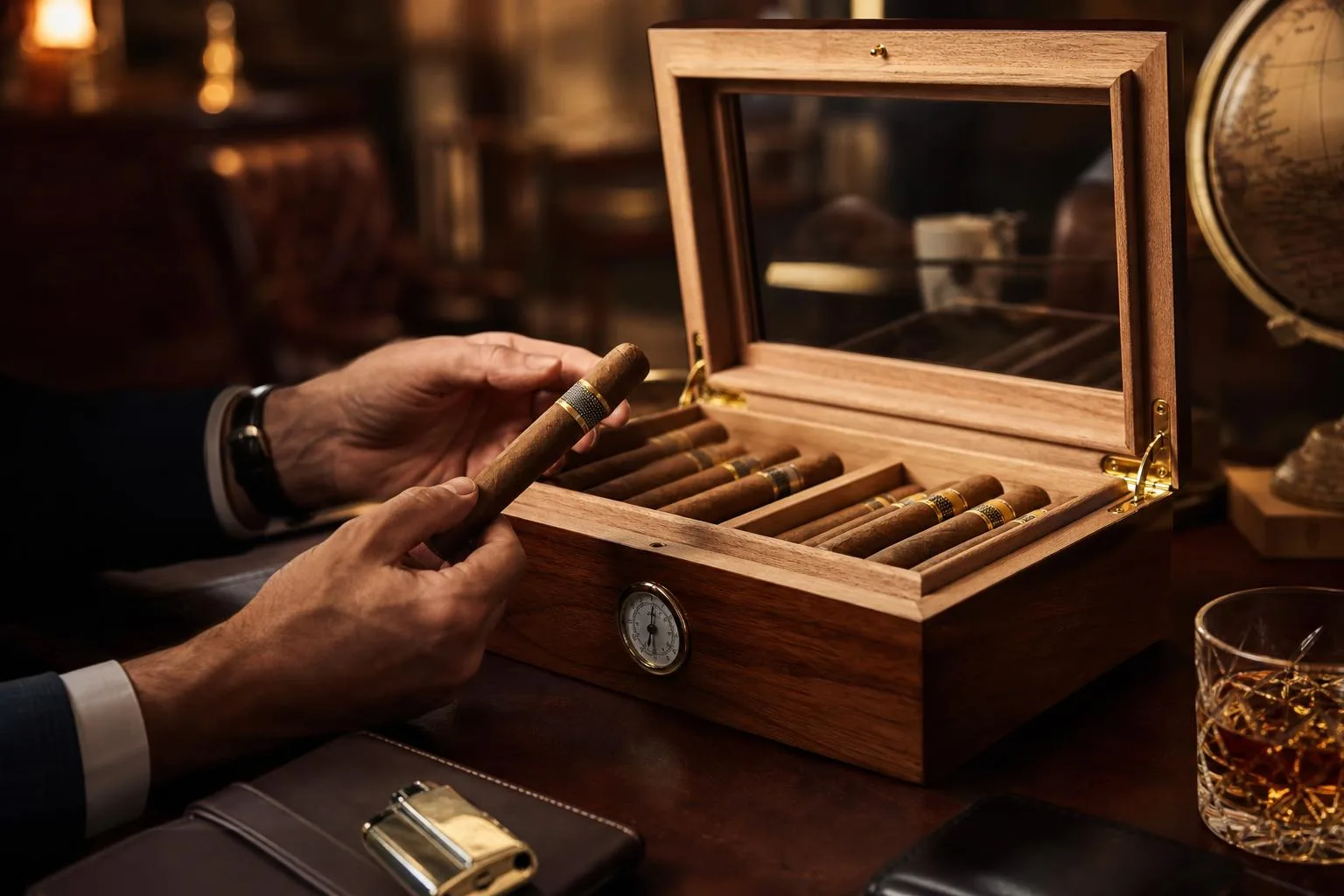 Kendal Cigar Humidor Review 2026 3 The Kendal Cigar Humidor shown in everyday use at home, as tested by FlightWineBar