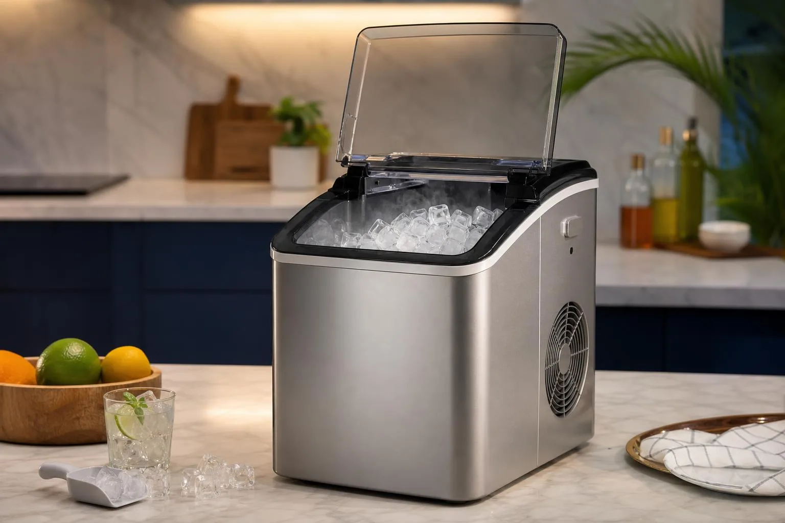 The KUPPET Ice Maker reviewed hands-on by the FlightWineBar team after real-world testing