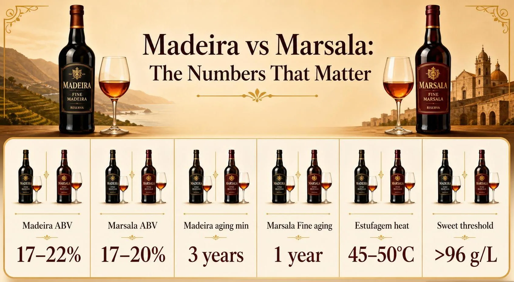Madeira vs Marsala: The Numbers That Matter — key facts at a glance