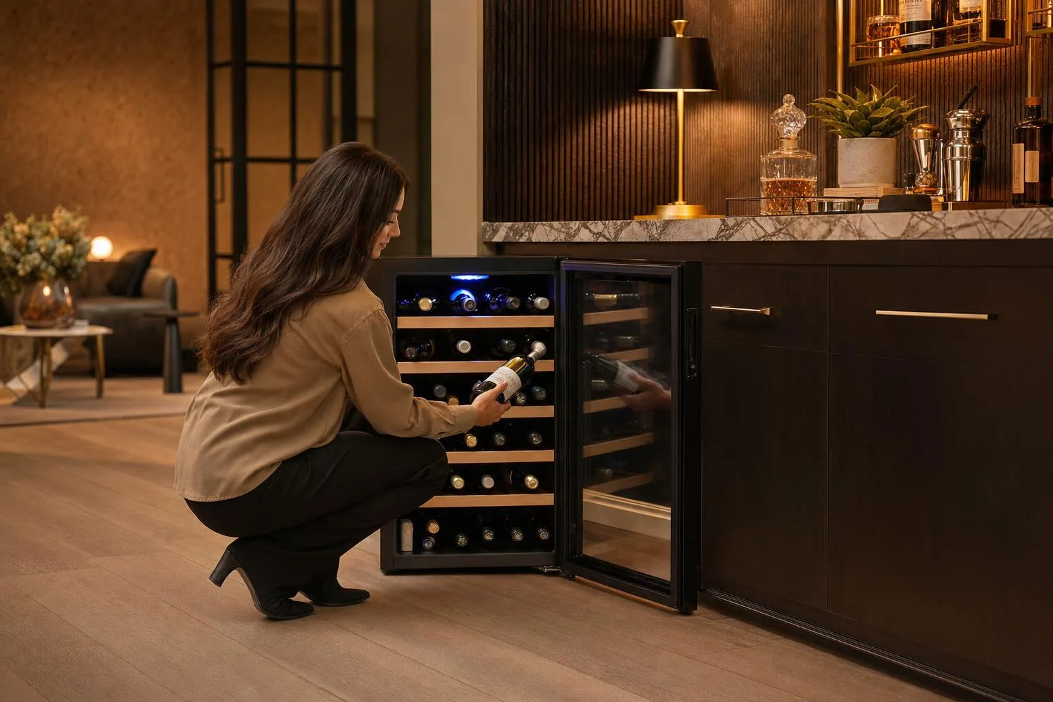 The Magic Chef MCWC28B shown in everyday use at home, as tested by FlightWineBar