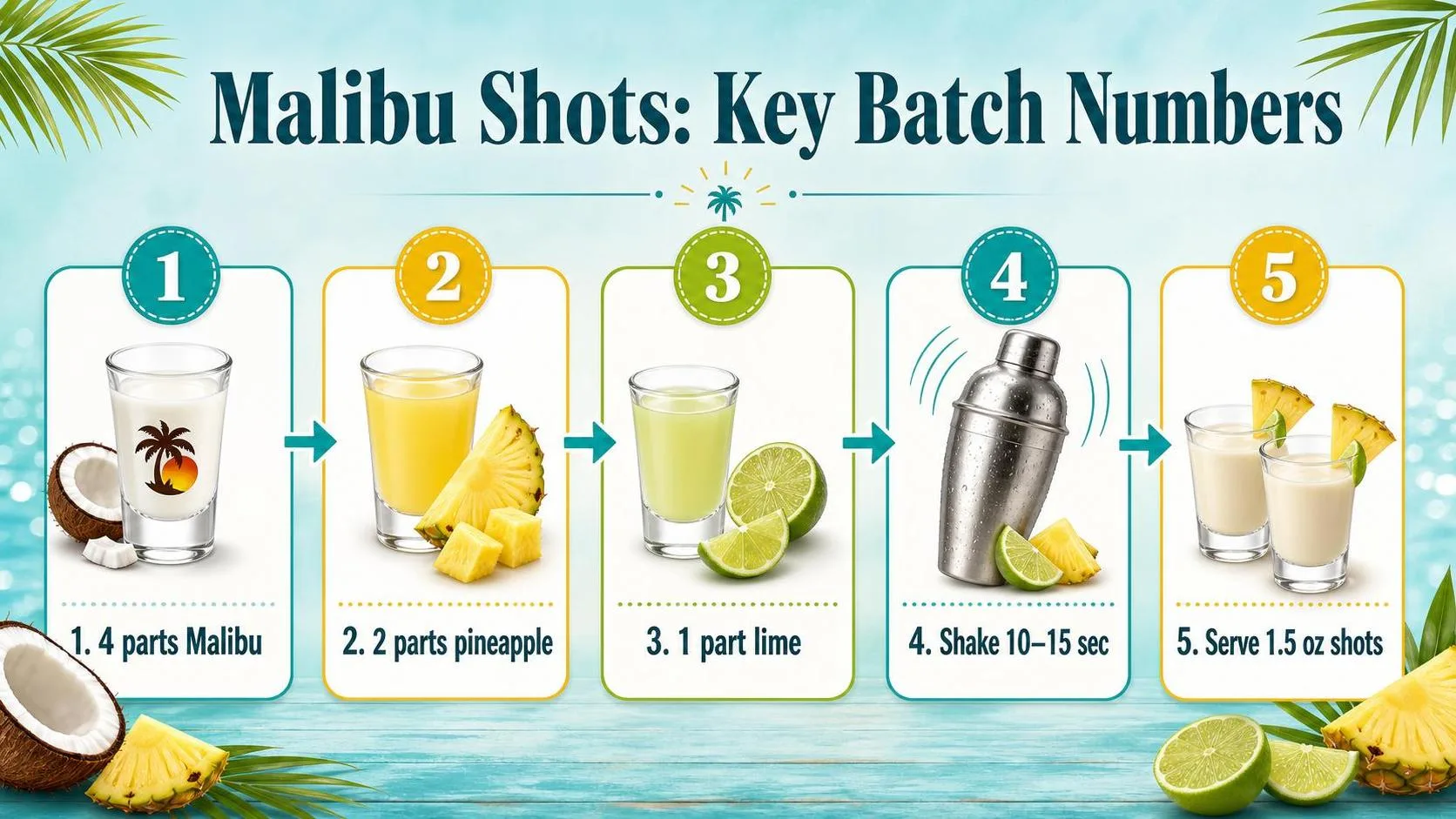Malibu Shots Recipe - With Easy-to-Find Ingredients 1 Malibu Shots: Key Batch Numbers — key facts at a glance