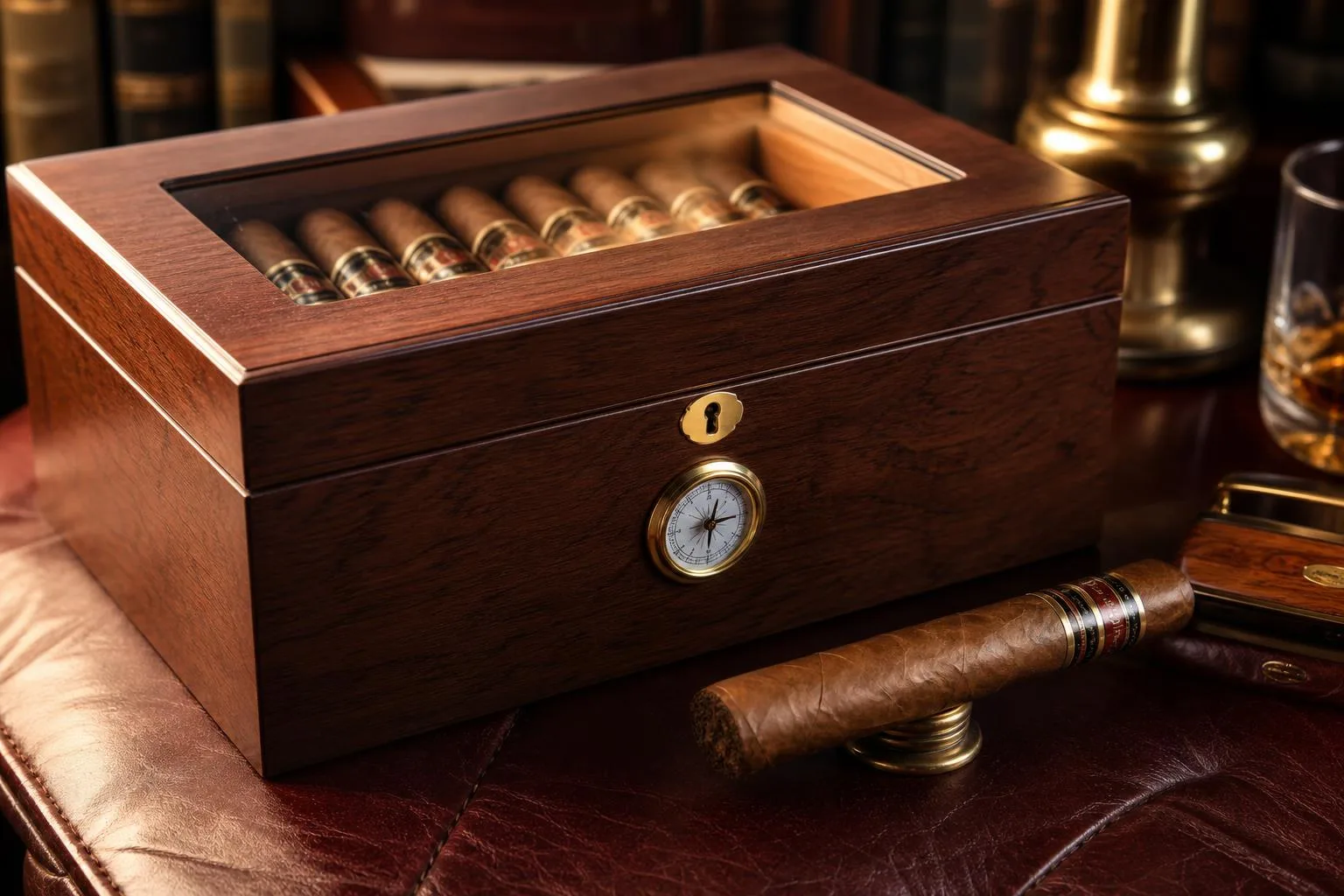 Mantello Cigar Humidor Review 2026 2 Close-up of the Mantello Cigar Humidor build quality, materials and finish during our review