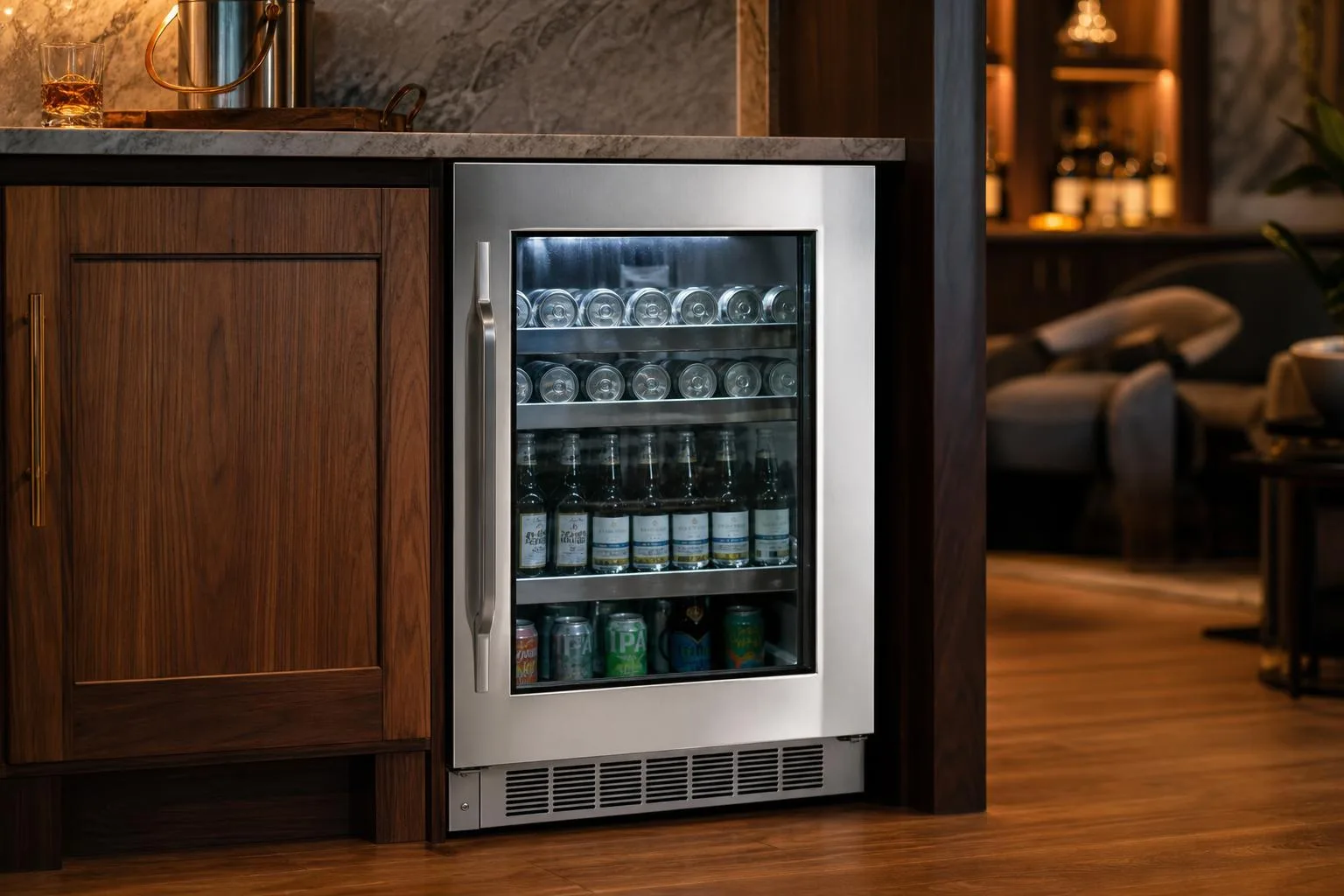 Marvel ML24WSG1LS Wine Cooler Review 2026 2 Close-up of the Marvel ML24WSG1LS build quality, materials and finish during our review