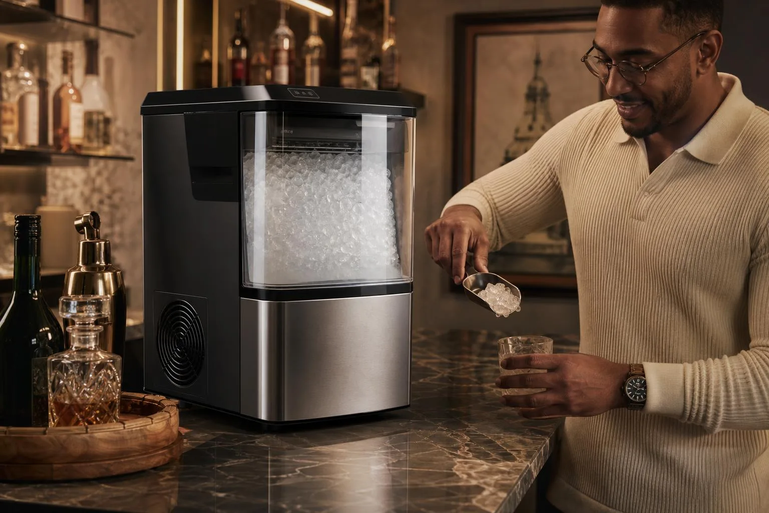 The NewAir‎ AB-1200 shown in everyday use at home, as tested by FlightWineBar