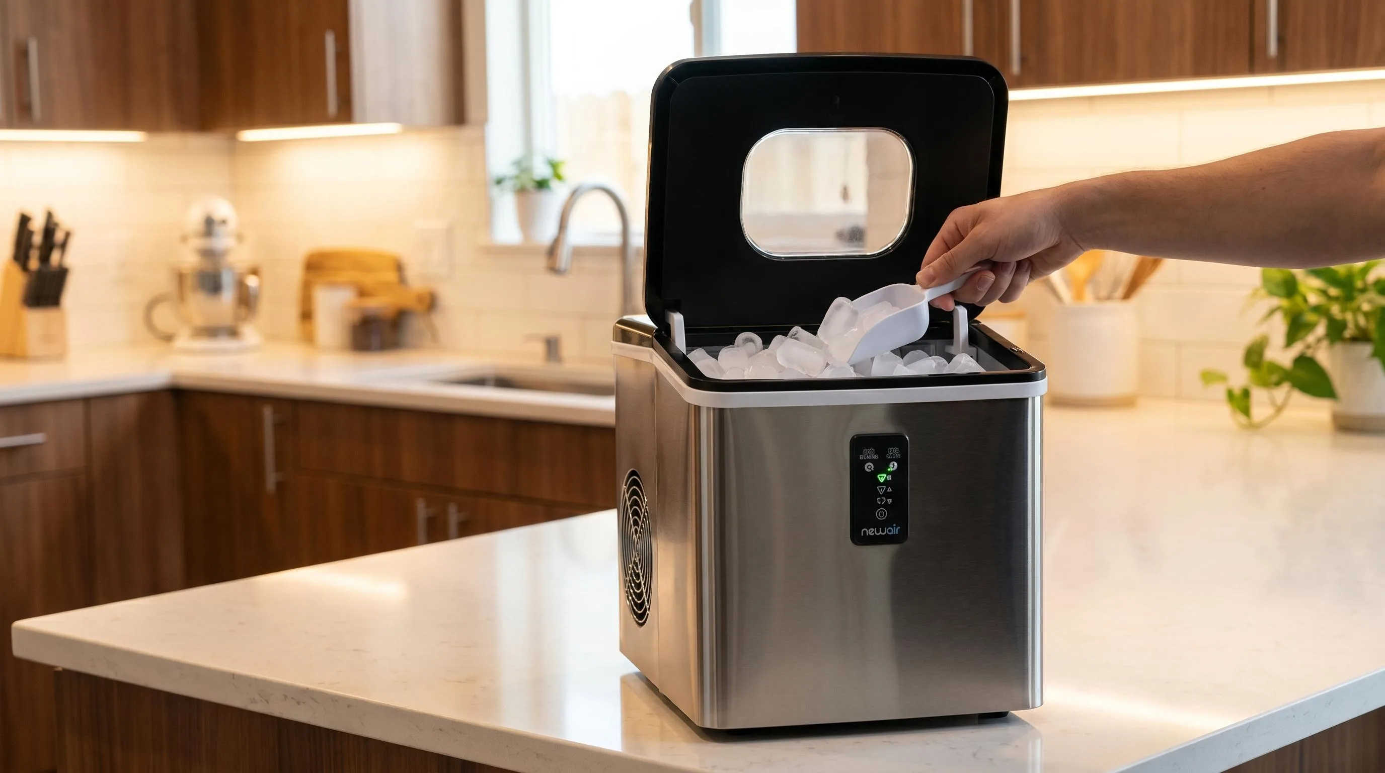 NewAir AI-100SS Ice Maker Review: Real-World Performance After 6 Months of Use (2026) 3 The NewAir AI-100ss shown in everyday use at home, as tested by FlightWineBar