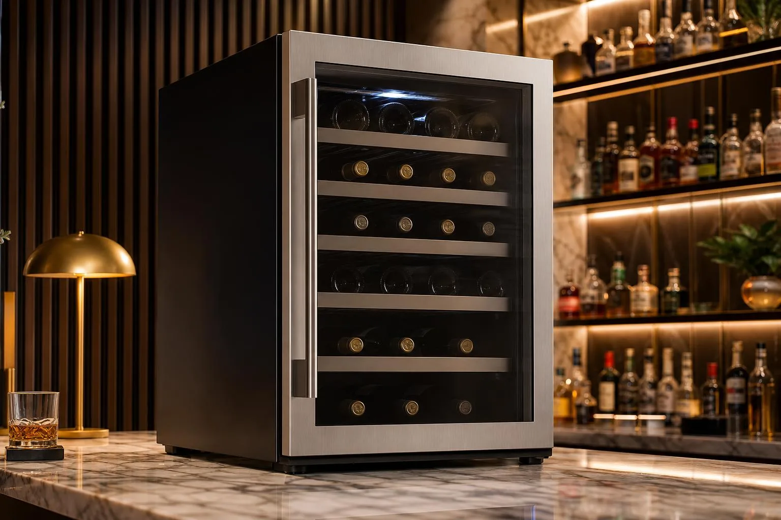NewAir AWR-520SB Wine Cooler Review 2026 2 Close-up of the NewAir AWR-520SB build quality, materials and finish during our review