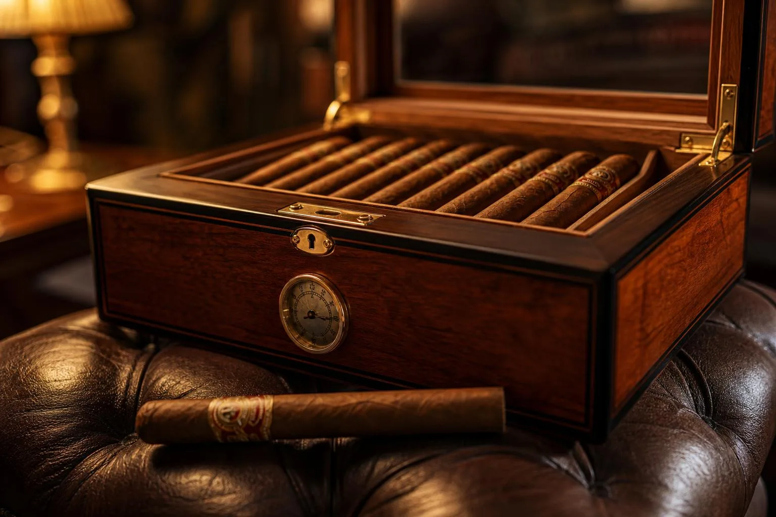 Old World Cigar Humidor Review 2026 2 Close-up of the Old World Cigar Humidor build quality, materials and finish during our review
