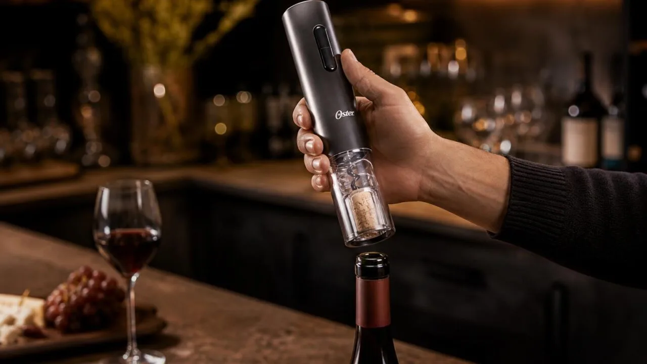 Oster Cordless Electric Corkscrew with Foil Cutter