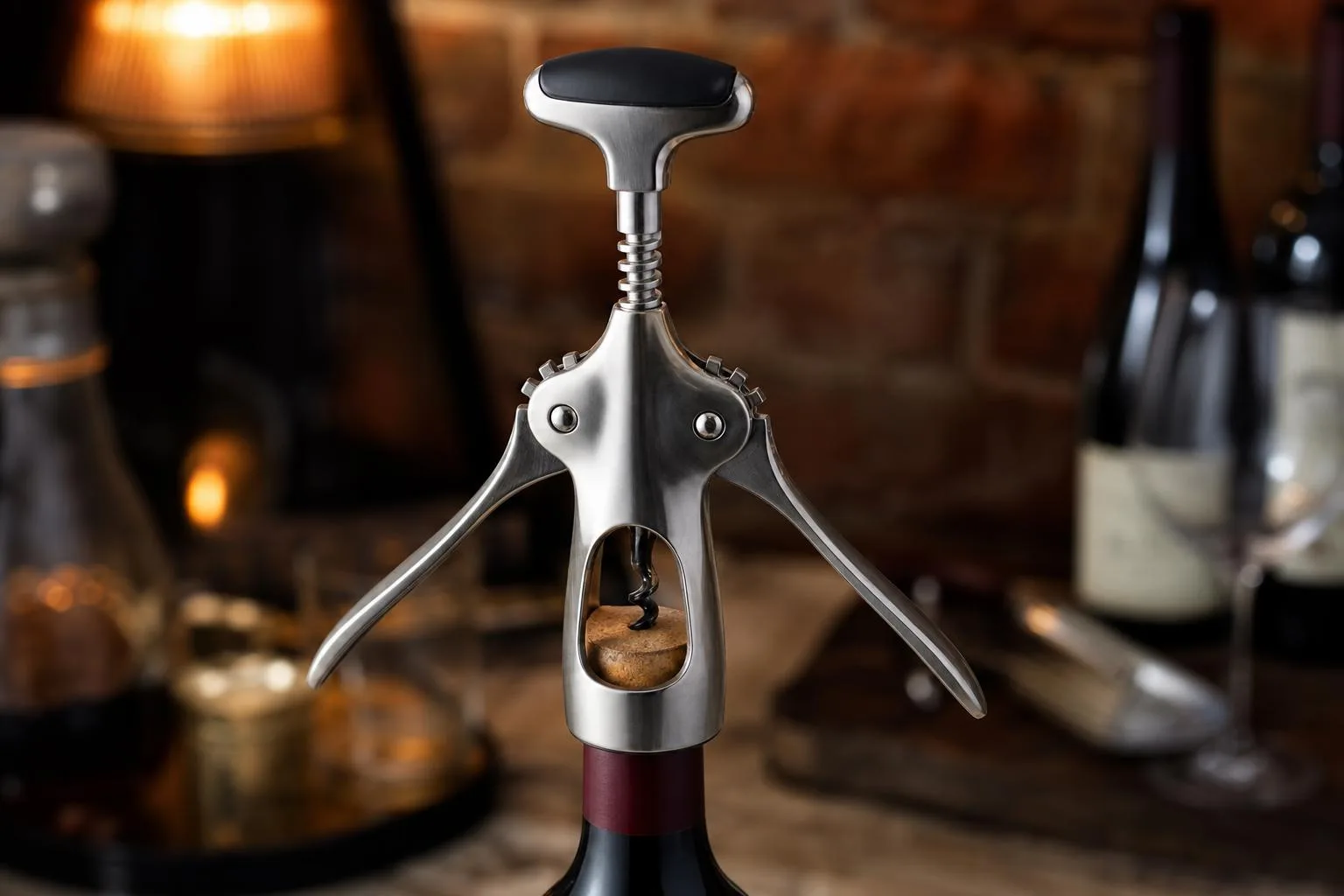 OXO Steel Double Lever Corkscrew