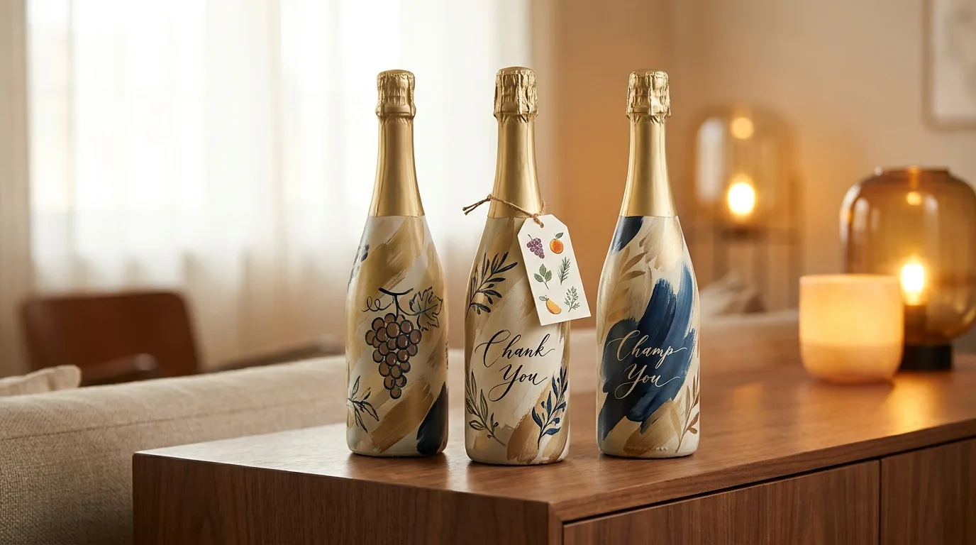 Painted Champagne Bottles - Basic Information You Must Know 3 Painted Champagne Bottles — explained with facts and figures in this guide