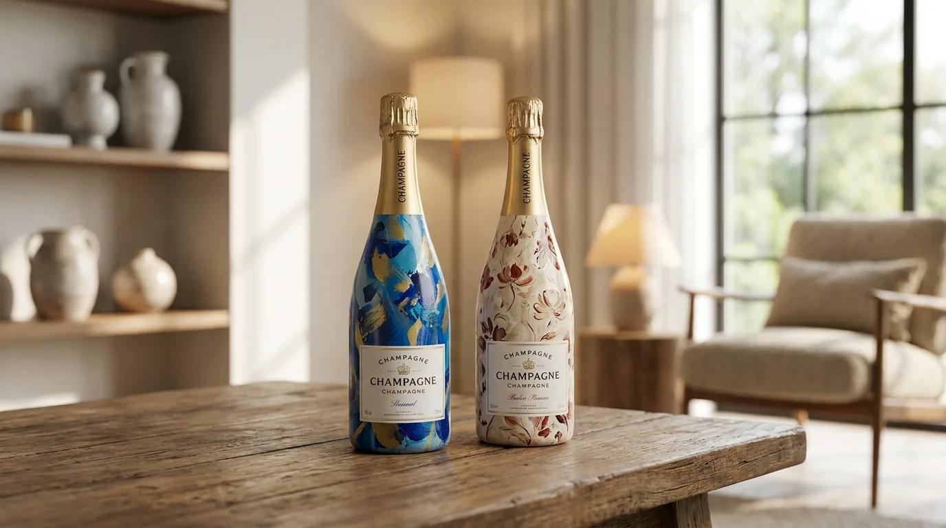 Painted Champagne Bottles - Basic Information You Must Know 7 Painted Champagne Bottles — explained with facts and figures in this guide