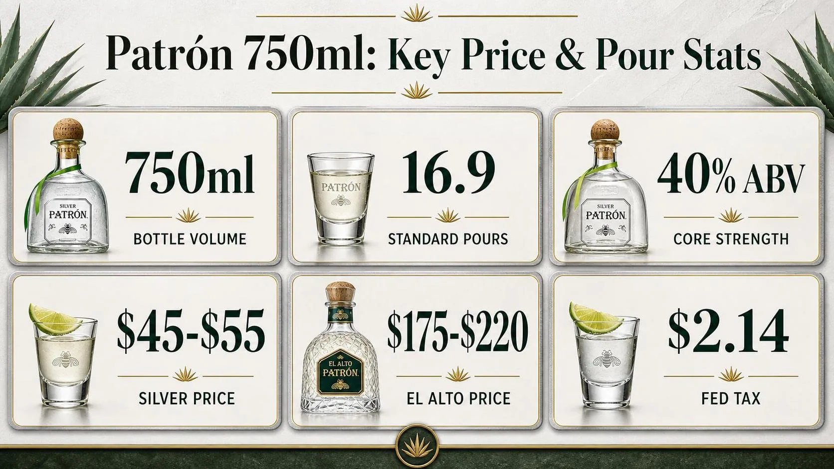 Patron 750ml Price - What You Need to Know 1 Patrón 750ml: Key Price & Pour Stats — key facts at a glance