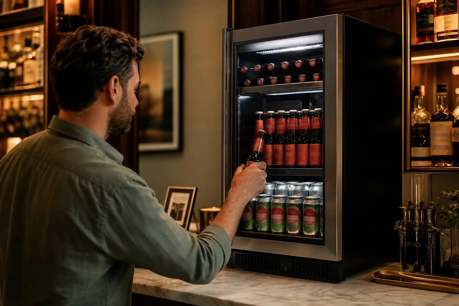 Phiestina 15 Inch Beer Cooler Review 2026 3 The Phiestina 15 Inch Beer Cooler shown in everyday use at home, as tested by FlightWineBar