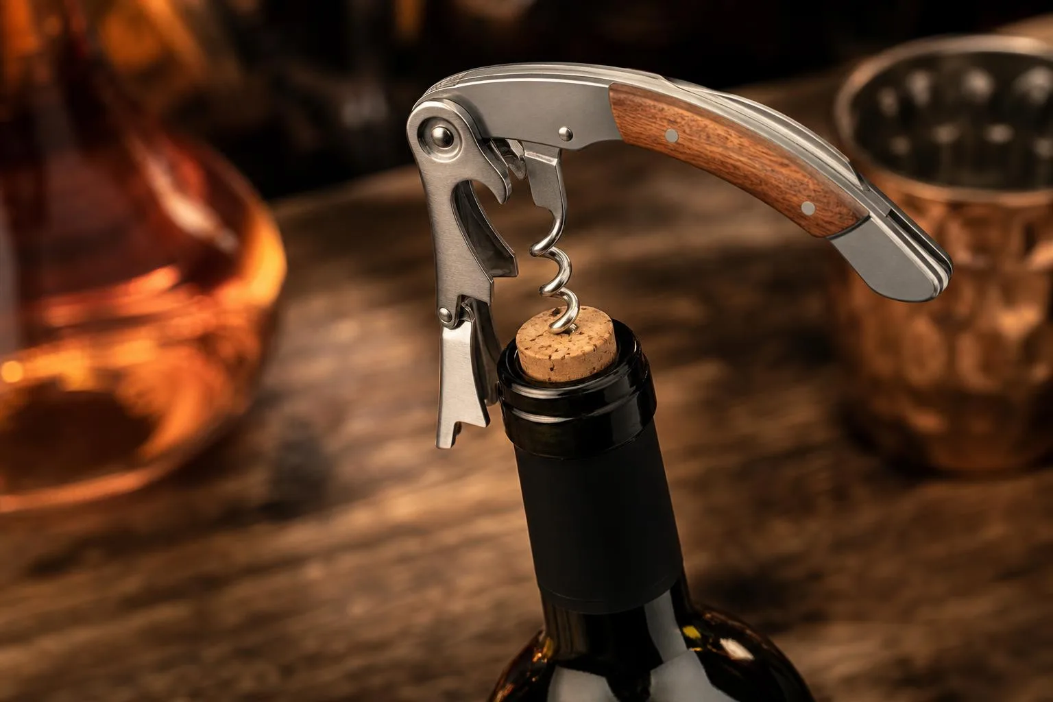 Pulltap’s Double-Hinged Corkscrew Review 2026 2 Close-up of the Double-Hinged Corkscrew build quality, materials and finish during our review