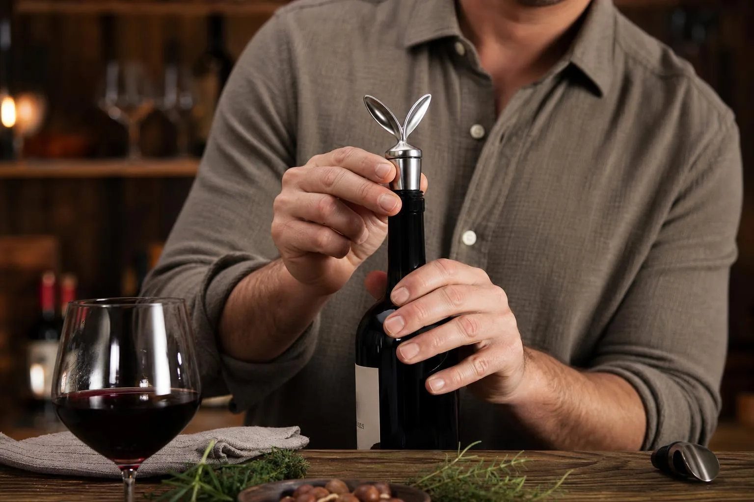 Rabbit Wine and Beverage Bottle Stoppers Review 2026 3 The Rabbit Wine and Beverage Bottle Stoppers shown in everyday use at home, as tested by FlightWineBar