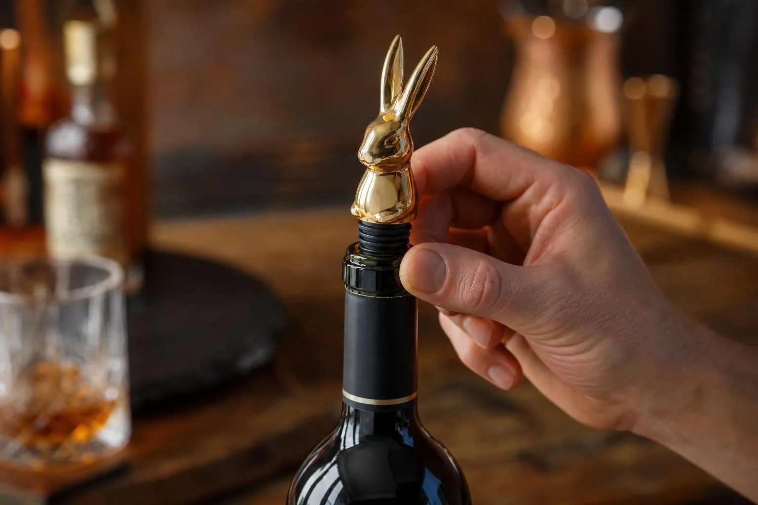 Rabbit Wine and Beverage Bottle Stoppers