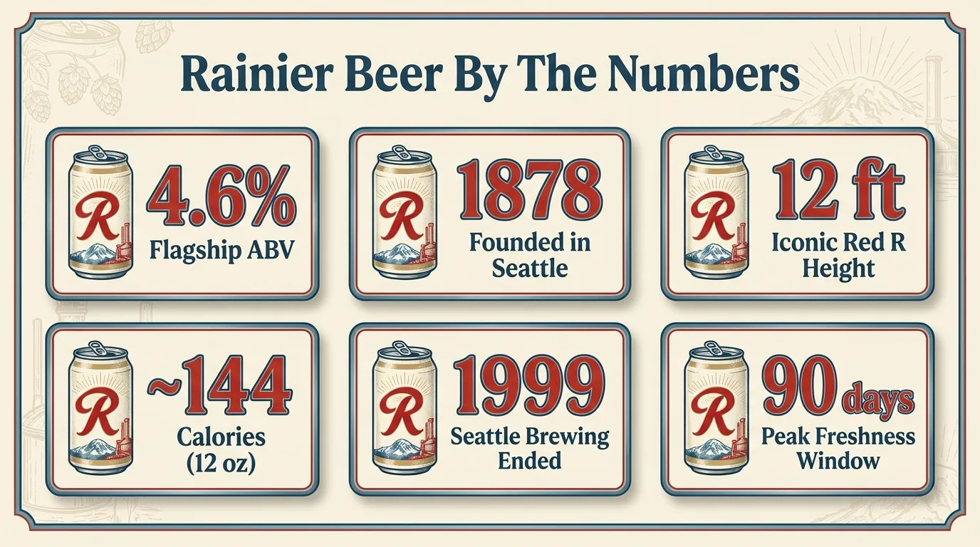 Rainier Beer: A Taste Of The Pacific Northwest 1 Rainier Beer By The Numbers — key facts at a glance