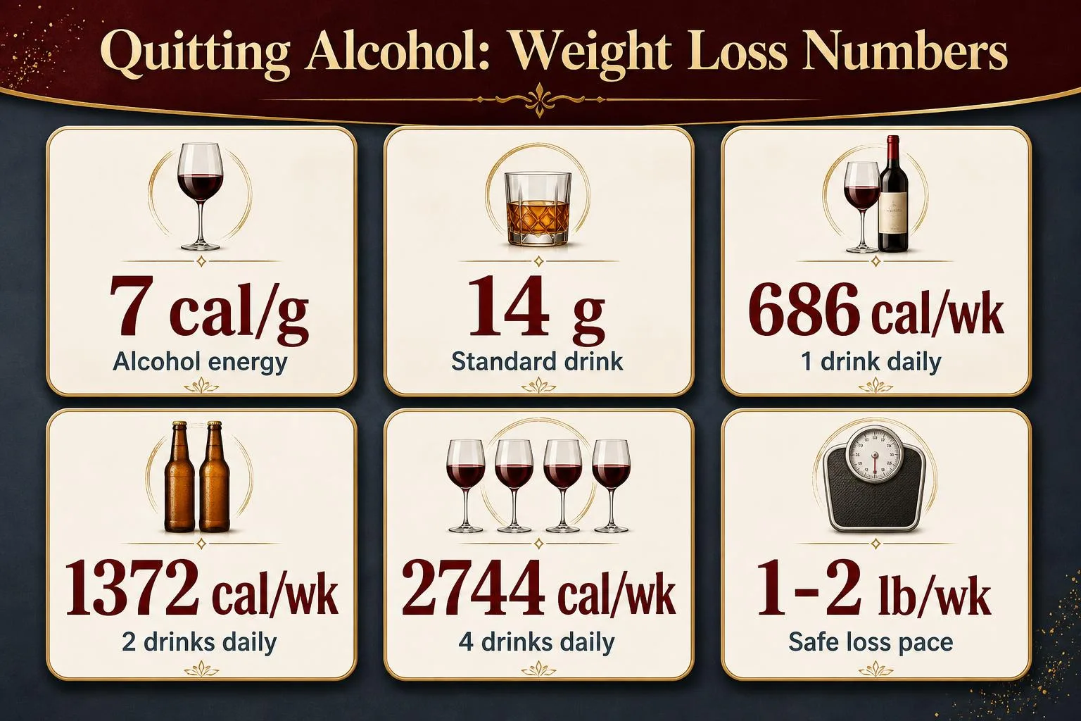 Quitting Alcohol: Weight Loss Numbers — key facts at a glance