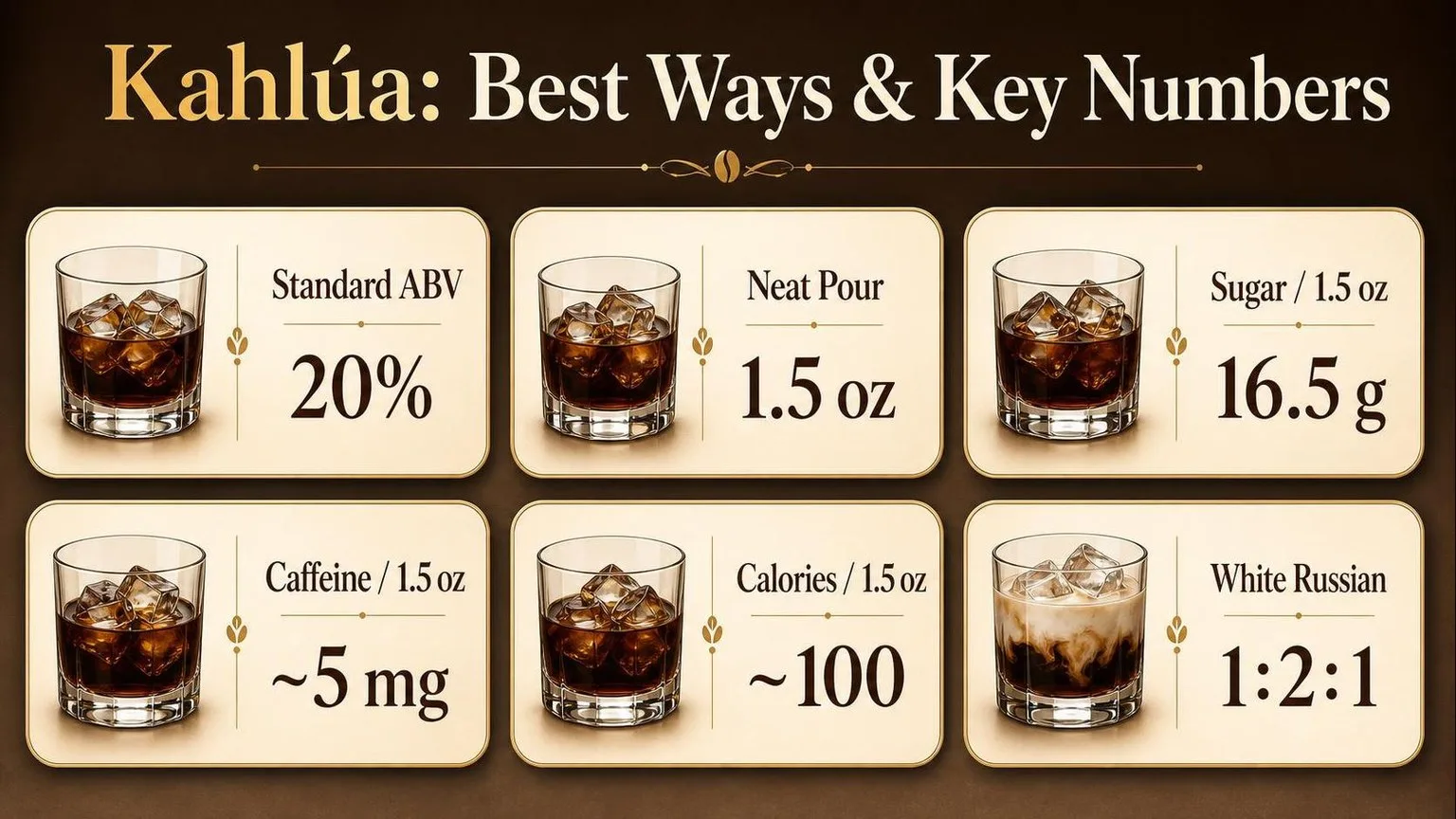Kahlúa By The Numbers: What's In Your Glass — key facts at a glance