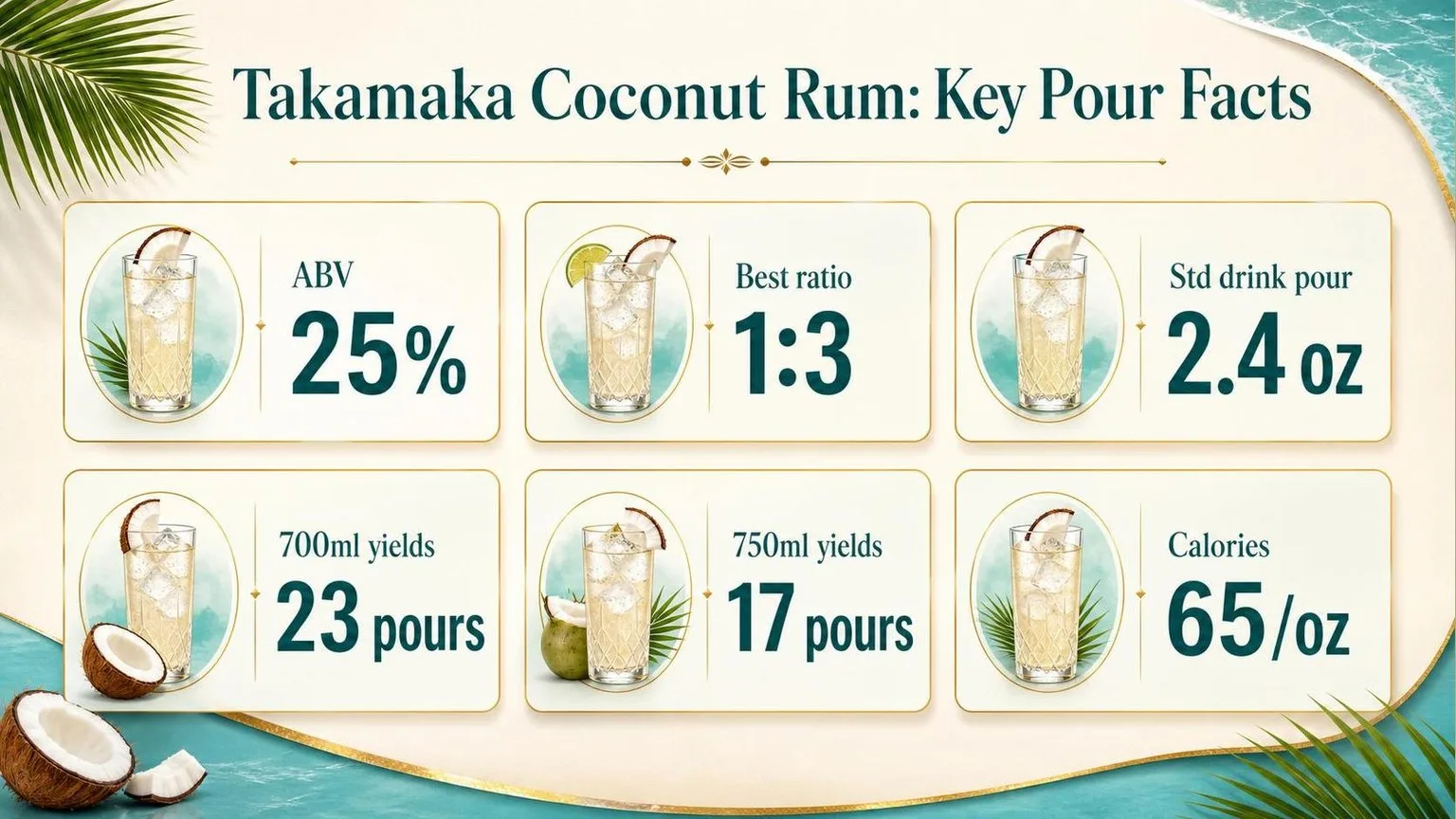How To Drink Takamaka Coconut Rum? 1 Takamaka Coconut Rum: The Numbers That Matter — key facts at a glance