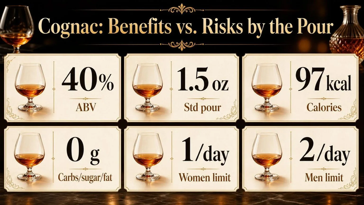 Is Cognac Good For You? 1 Cognac By The Numbers: What's In Your Glass — key facts at a glance