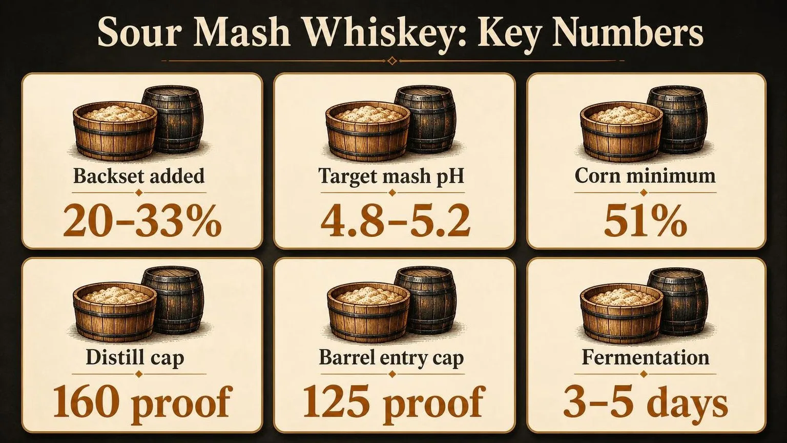 What Is Sour Mash Whiskey? 1 Sour Mash Whiskey By The Numbers — key facts at a glance