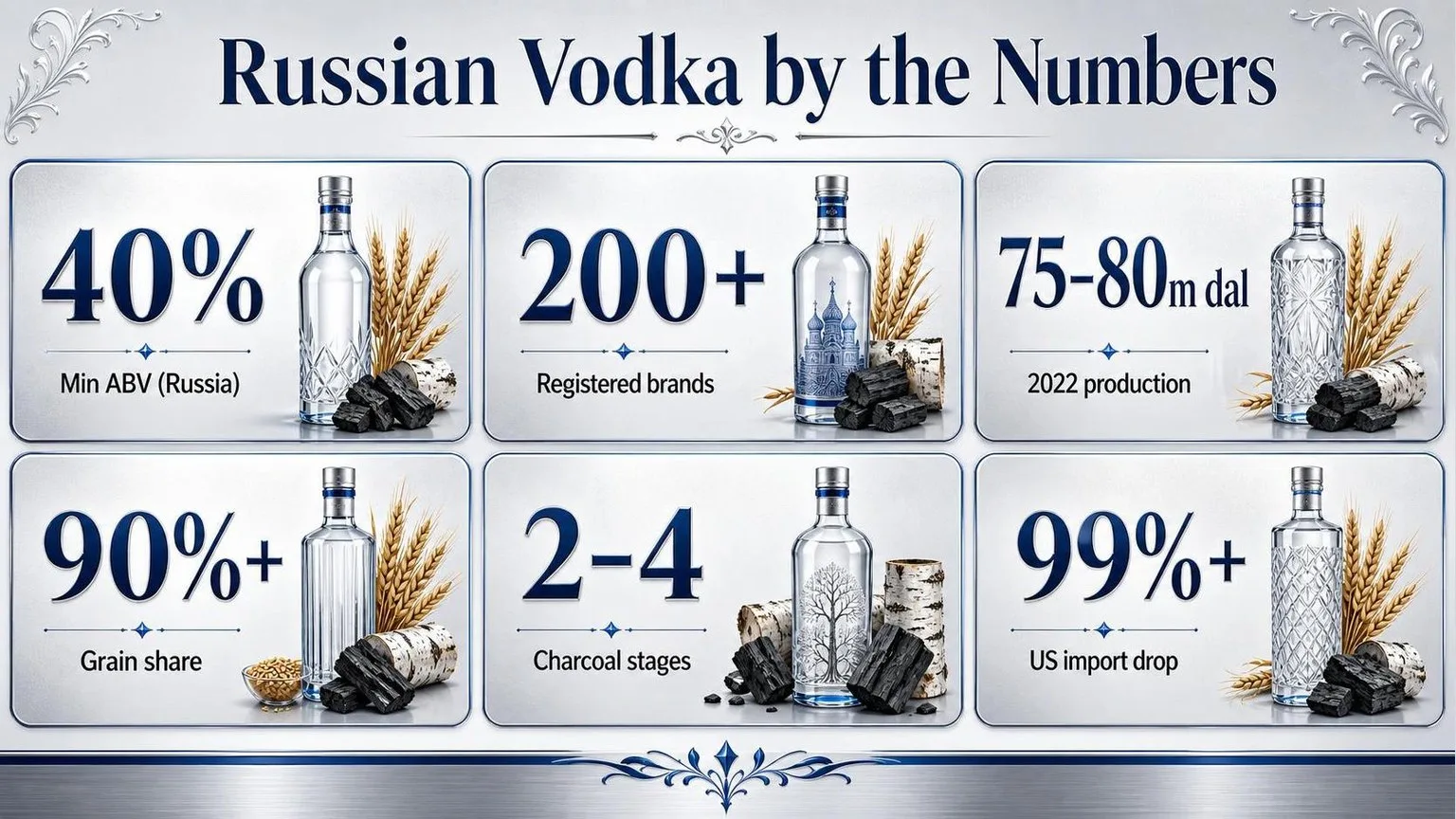 What Vodka Is Made In Russia? 1 Russian Vodka By The Numbers — key facts at a glance
