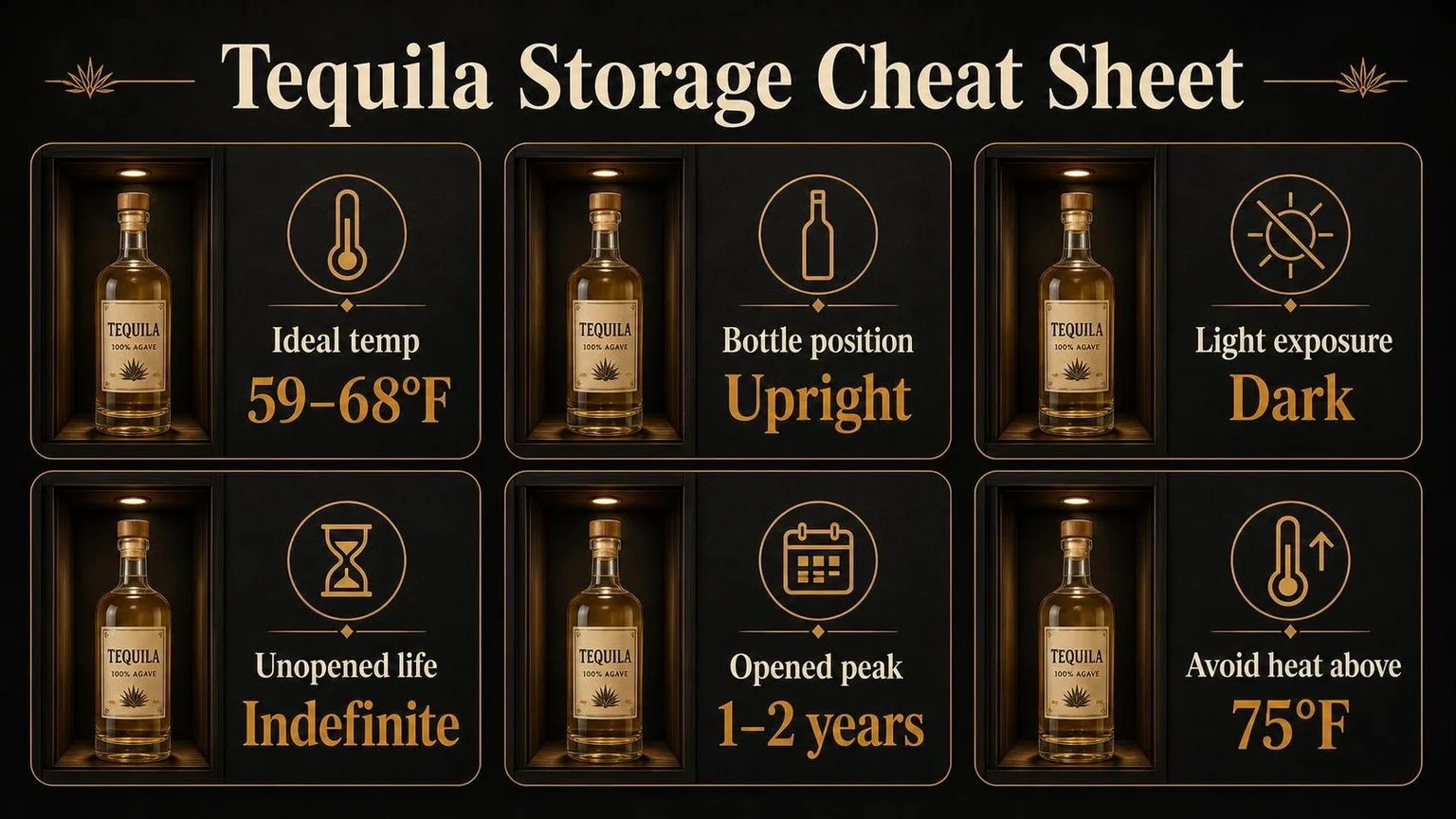 How To Store Tequila? 1 Tequila Storage: The Numbers That Matter — key facts at a glance