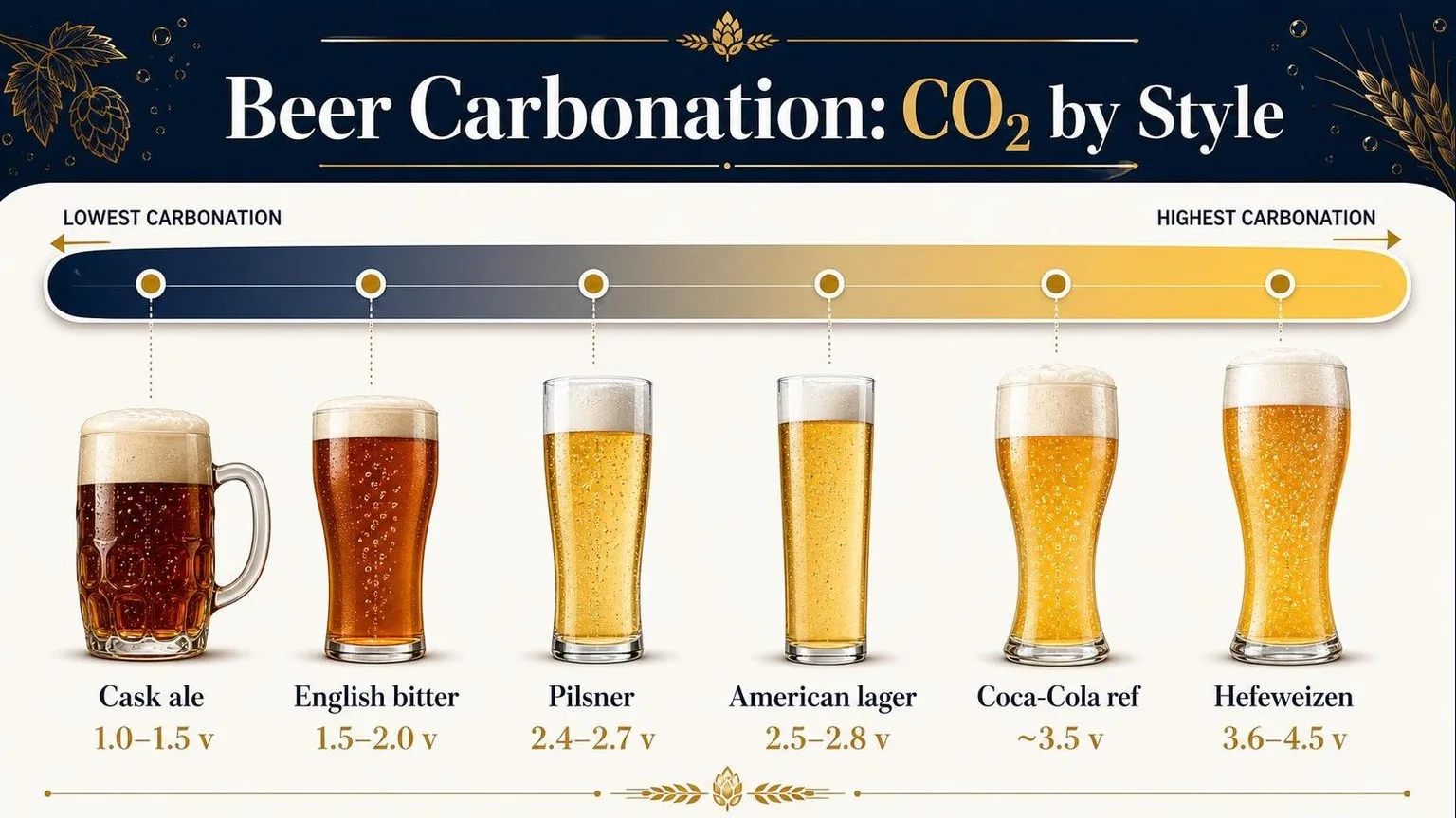 Is Beer Carbonated? The Most Accurate Answer 1 Beer Carbonation by Style: The Numbers — key facts at a glance