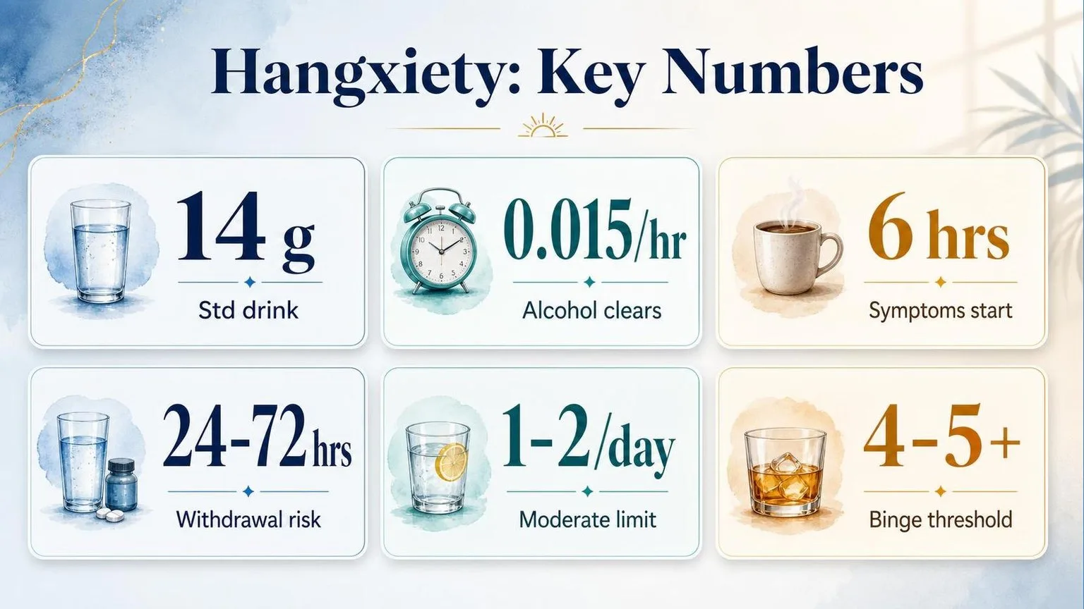 How To Stop Anxiety After Drinking Alcohol? 1 Hangxiety: Key Numbers to Know — key facts at a glance