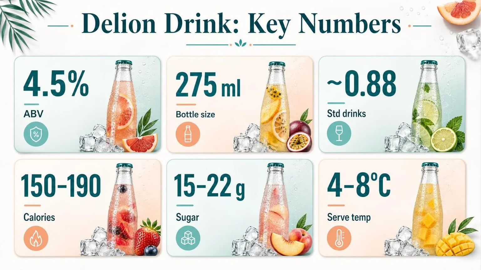 What Is Delion Drink - Basic Information You Must Know 1 Delion RTD by the Numbers — key facts at a glance