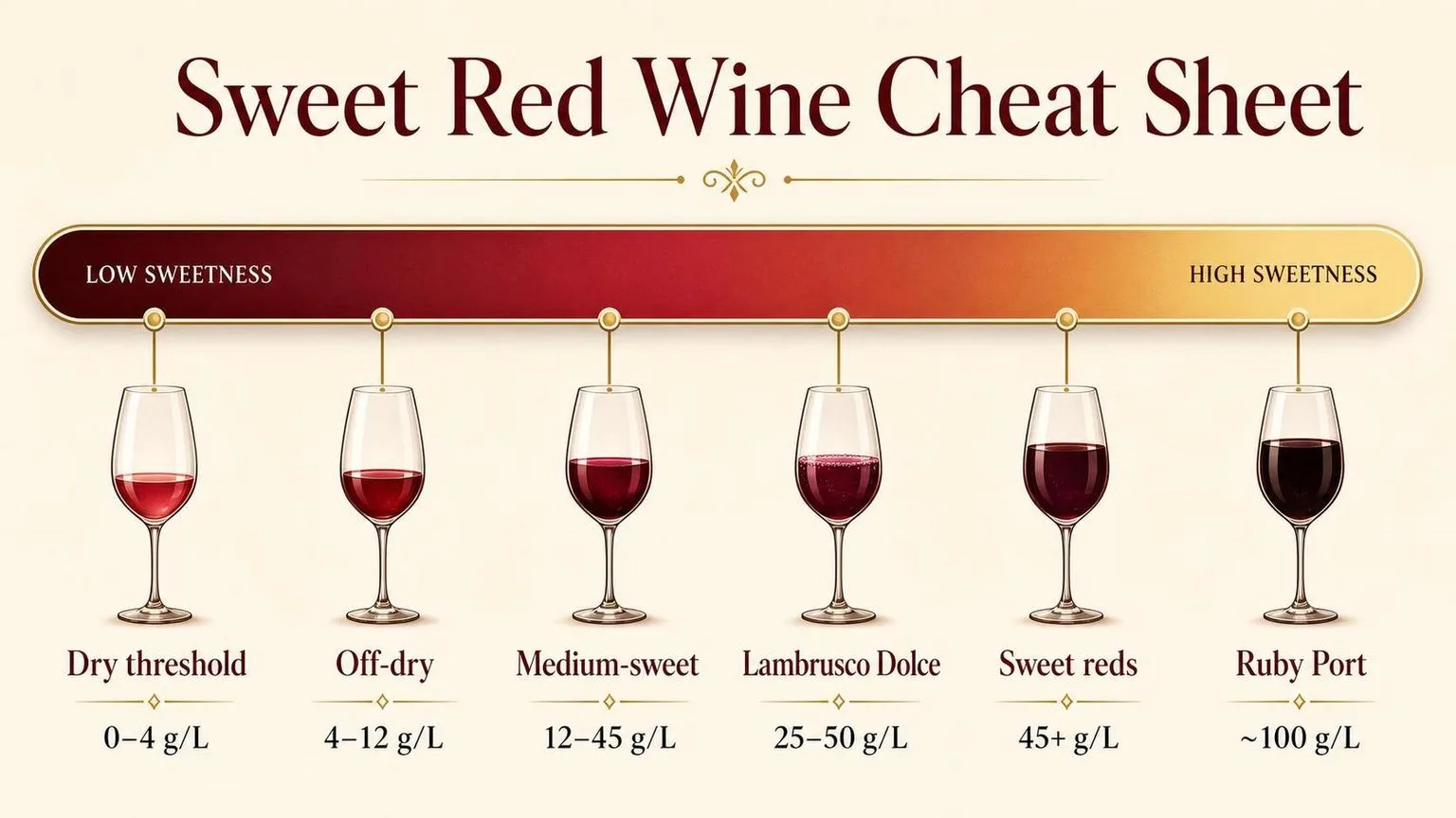 What Is A Good Red Wine That Is Not Dry? 1 Red Wine Sweetness by the Numbers — key facts at a glance